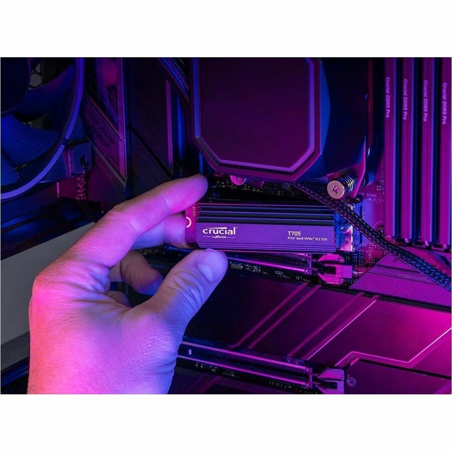 Alternate-Image2 Image for Crucial T705 2 TB Solid State Drive - M.2 2280 Internal - PCI Express NVMe (PCI Express NVMe 5.0 x4)