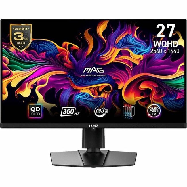 Main Image for MSI MAG 271QPX 27" Class WQHD Gaming OLED Monitor - 16:9