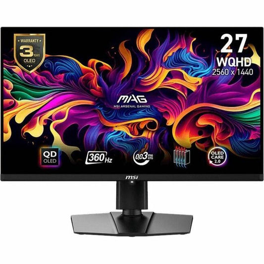 Main Image for MSI MAG 271QPX 27" Class WQHD Gaming OLED Monitor - 16:9