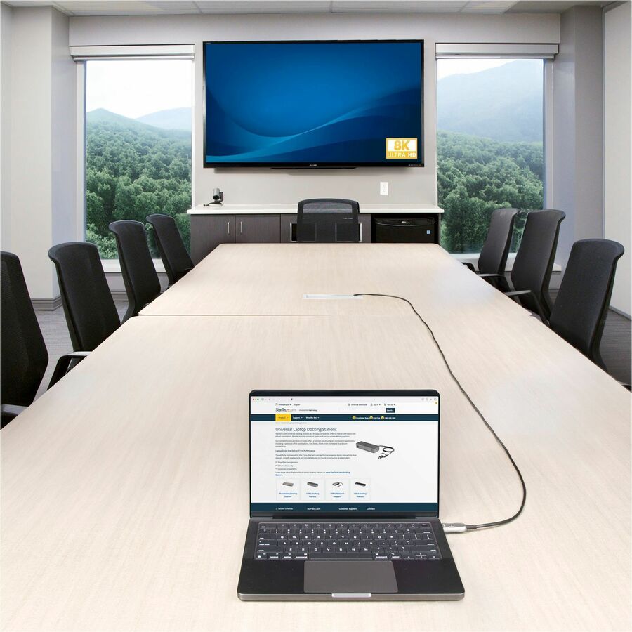 Alternate-Image6 Image for StarTech.com 100ft (30.4m) HDMI 2.1 Hybrid Active Optical Cable (AOC), CMP, Plenum Rated, 8K Ultra High Speed HDMI 2.1/2.0 Cable, 48Gbps