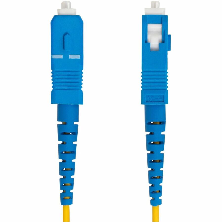 Alternate-Image2 Image for StarTech.com 3m (9.8ft) LC to SC (UPC) OS2 Single Mode Simplex Fiber Optic Cable, 9/125, 40G/100G, Low Insertion Loss, LSZH Jumper Cord