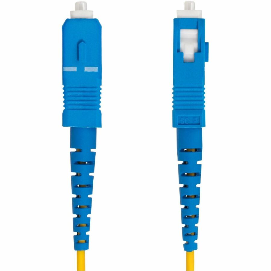 Alternate-Image3 Image for StarTech.com 2m (6.6ft) LC to SC (UPC) OS2 Single Mode Simplex Fiber Optic Cable, 9/125, 40G/100G, Low Insertion Loss, LSZH Jumper Cord