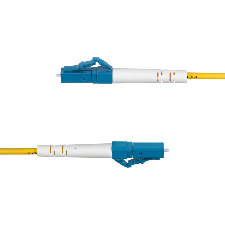 Alternate-Image2 Image for StarTech.com 2m (6.6ft) LC to LC (UPC) OS2 Single Mode Simplex Fiber Optic Cable, 9/125, 40G/100G, Low Insertion Loss, LSZH Jumper Cord