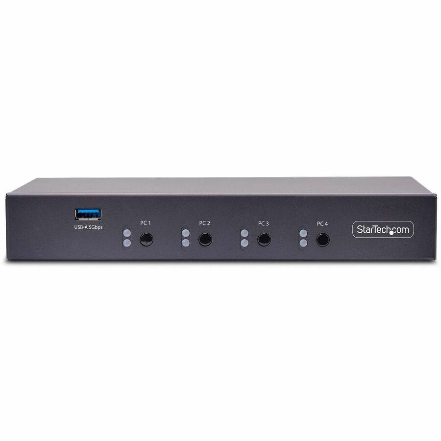 Alternate-Image7 Image for StarTech.com 4-Port KM Switch w/ Mouse Switching, USB 3.0 Keyboard/Mouse Switcher for 4 Computers, 3.5mm and USB Audio, TAA Compliant