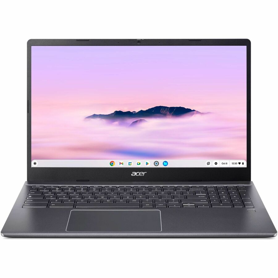 Front Image for Acer Chromebook Plus 515 CBE595-2T CBE595-2T-36KW 15.6" Touchscreen Chromebook - Full HD - 60 Hz - Intel Core 3 100U - 8 GB - 256 GB SSD - English (US) Keyboard - Iron