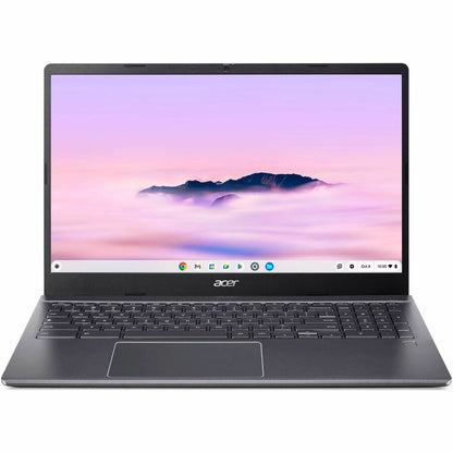 Front Image for Acer Chromebook Plus 515 CBE595-2T CBE595-2T-36KW 15.6" Touchscreen Chromebook - Full HD - 60 Hz - Intel Core 3 100U - 8 GB - 256 GB SSD - English (US) Keyboard - Iron