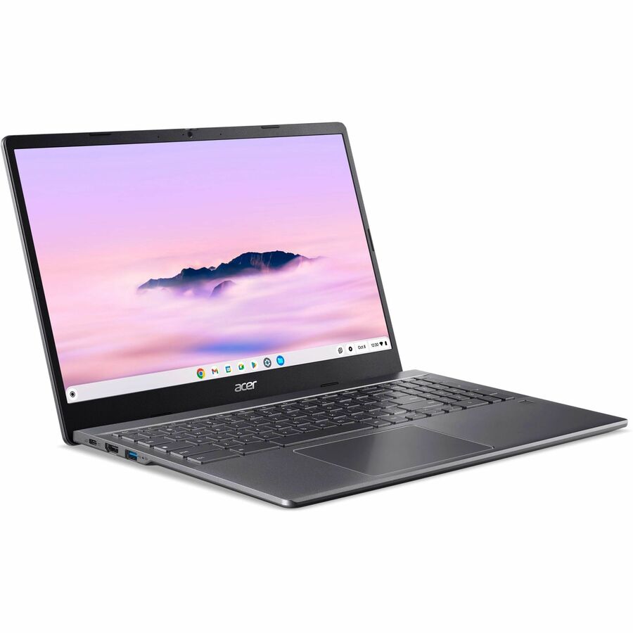 Alternate-Image1 Image for Acer Chromebook Plus 515 CBE595-2T CBE595-2T-36KW 15.6" Touchscreen Chromebook - Full HD - 60 Hz - Intel Core 3 100U - 8 GB - 256 GB SSD - English (US) Keyboard - Iron