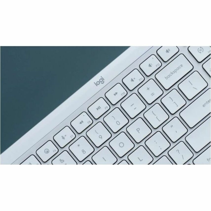 Alternate-Image4 Image for Logitech Signature Slim K950 Wireless Keyboard, Sleek Design, Switch Typing Between Devices, Quiet Typing, Off-white