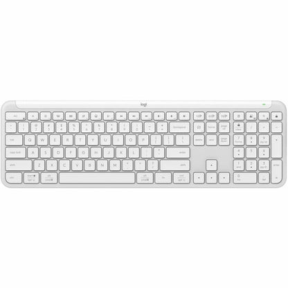 Top Image for Logitech Signature Slim K950 Wireless Keyboard, Sleek Design, Switch Typing Between Devices, Quiet Typing, Off-white