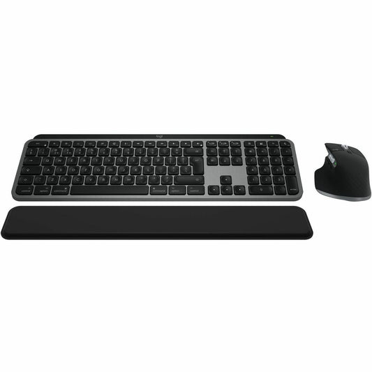 Main Image for Logitech MX Keys S Combo for Mac, Wireless Keyboard and Mouse With Palm Rest, Bluetooth, Space Gray