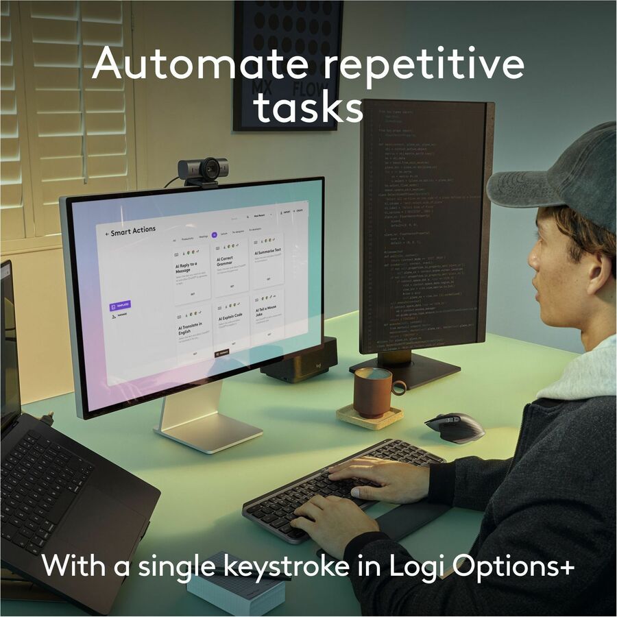 Alternate-Image3 Image for Logitech MX Keys S for Mac, Wireless Keyboard, Fluid, Precise Laptop-Like Typing, Programmable Keys, Backlit, Bluetooth, Space Grey