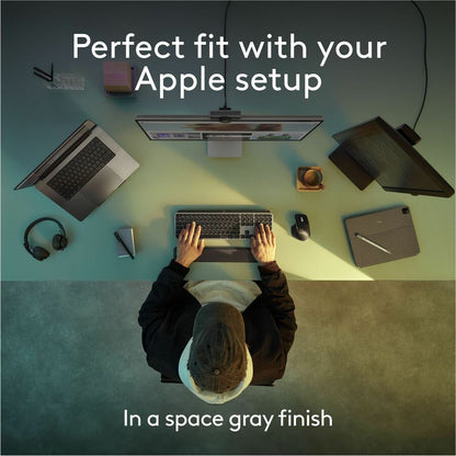 Alternate-Image8 Image for Logitech MX Keys S for Mac, Wireless Keyboard, Fluid, Precise Laptop-Like Typing, Programmable Keys, Backlit, Bluetooth, Space Grey