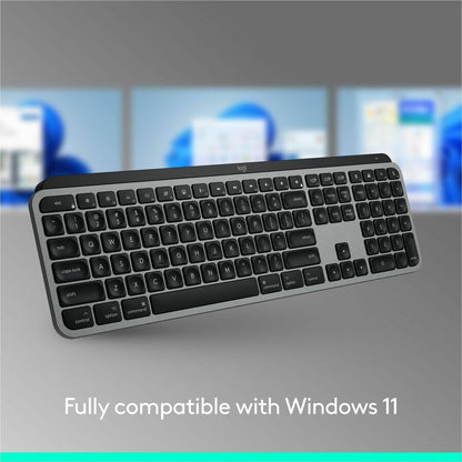 Alternate-Image8 Image for Logitech MX Keys S for Mac, Wireless Keyboard, Fluid, Precise Laptop-Like Typing, Programmable Keys, Backlit, Bluetooth, Pale Grey