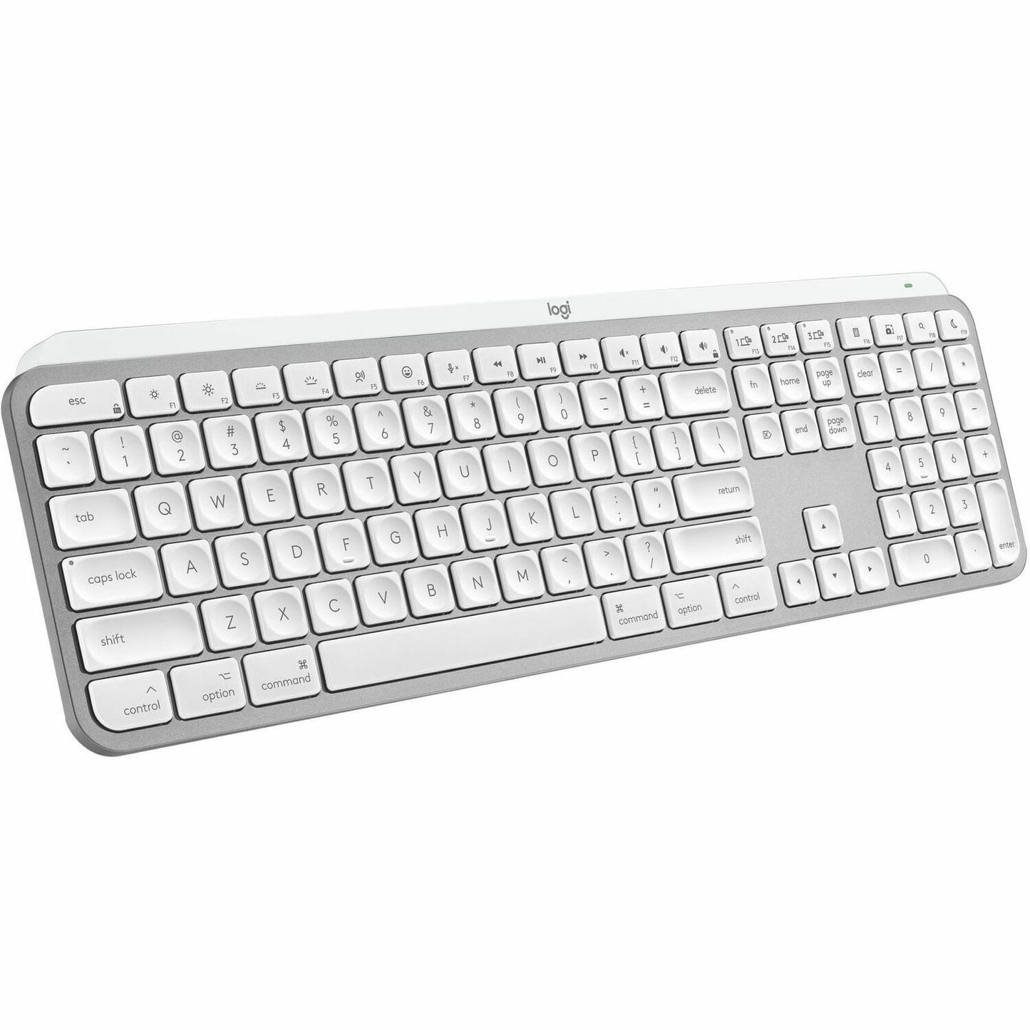 Main Image for Logitech MX Keys S for Mac, Wireless Keyboard, Fluid, Precise Laptop-Like Typing, Programmable Keys, Backlit, Bluetooth, Pale Grey