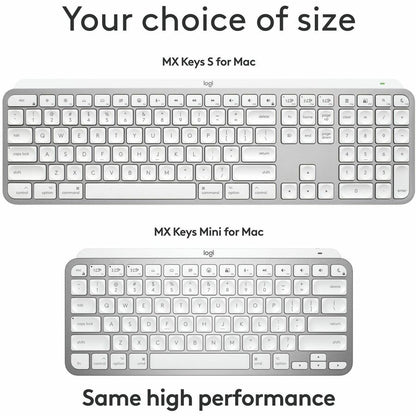 Alternate-Image3 Image for Logitech MX Keys S for Mac, Wireless Keyboard, Fluid, Precise Laptop-Like Typing, Programmable Keys, Backlit, Bluetooth, Pale Grey