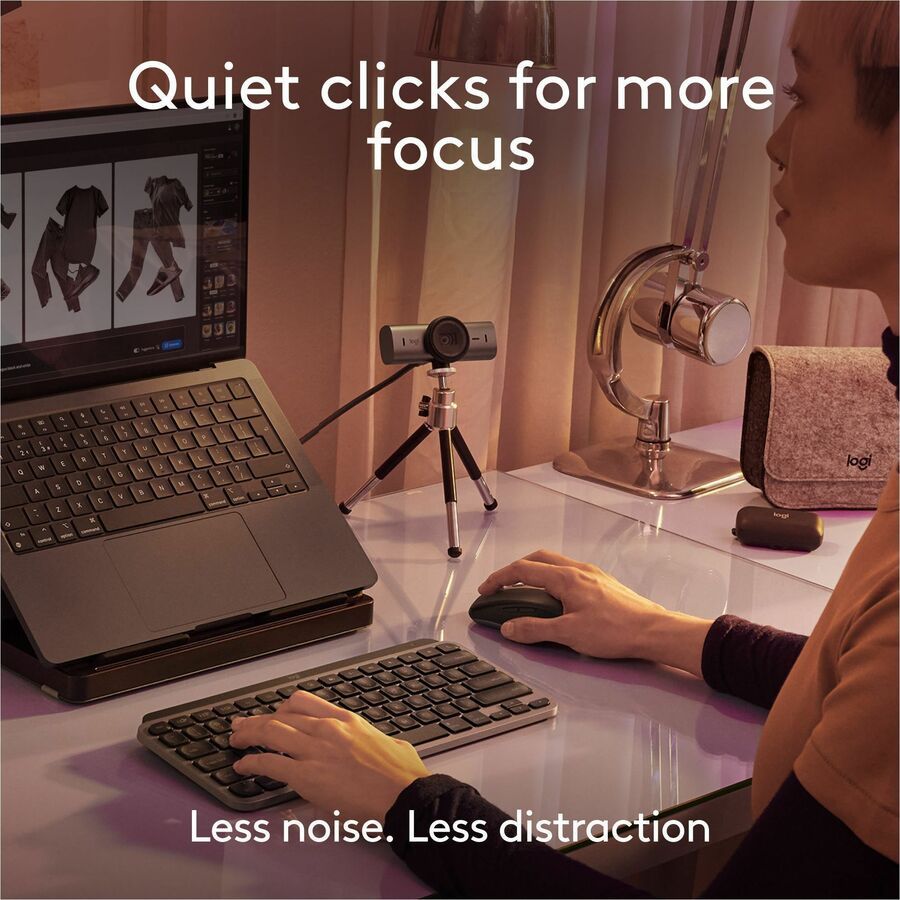 Alternate-Image3 Image for Logitech MX Anywhere 3S for Mac, Compact Wireless Bluetooth Mouse, 8K DPI Any-Surface Tracking, Quiet Clicks, USB C, Space Grey