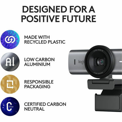 Alternate-Image6 Image for Logitech MX Brio 705 for Business 4K Webcam with Auto Light Correction, Ultra HD, Auto-Framing, Show Mode, USB-C, Works with Microsoft Teams, Zoom, Google Meet, Graphite