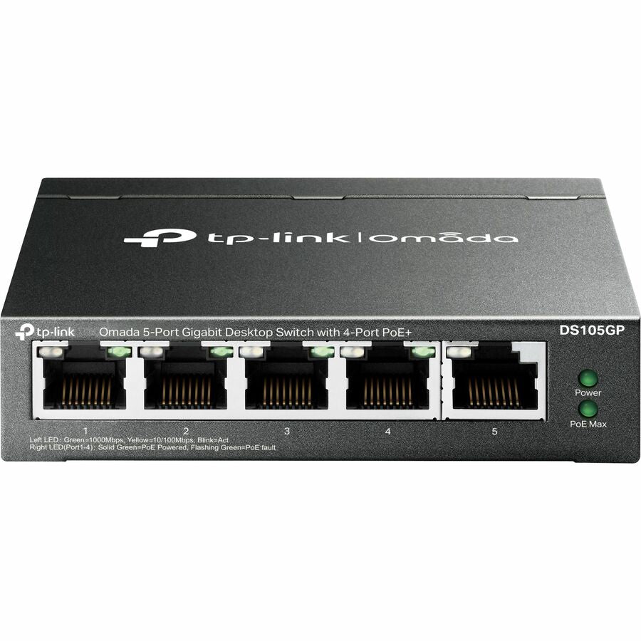 Alternate-Image1 Image for TP-Link Omada DS105GP 5-Ports Unmanaged Ethernet Switch