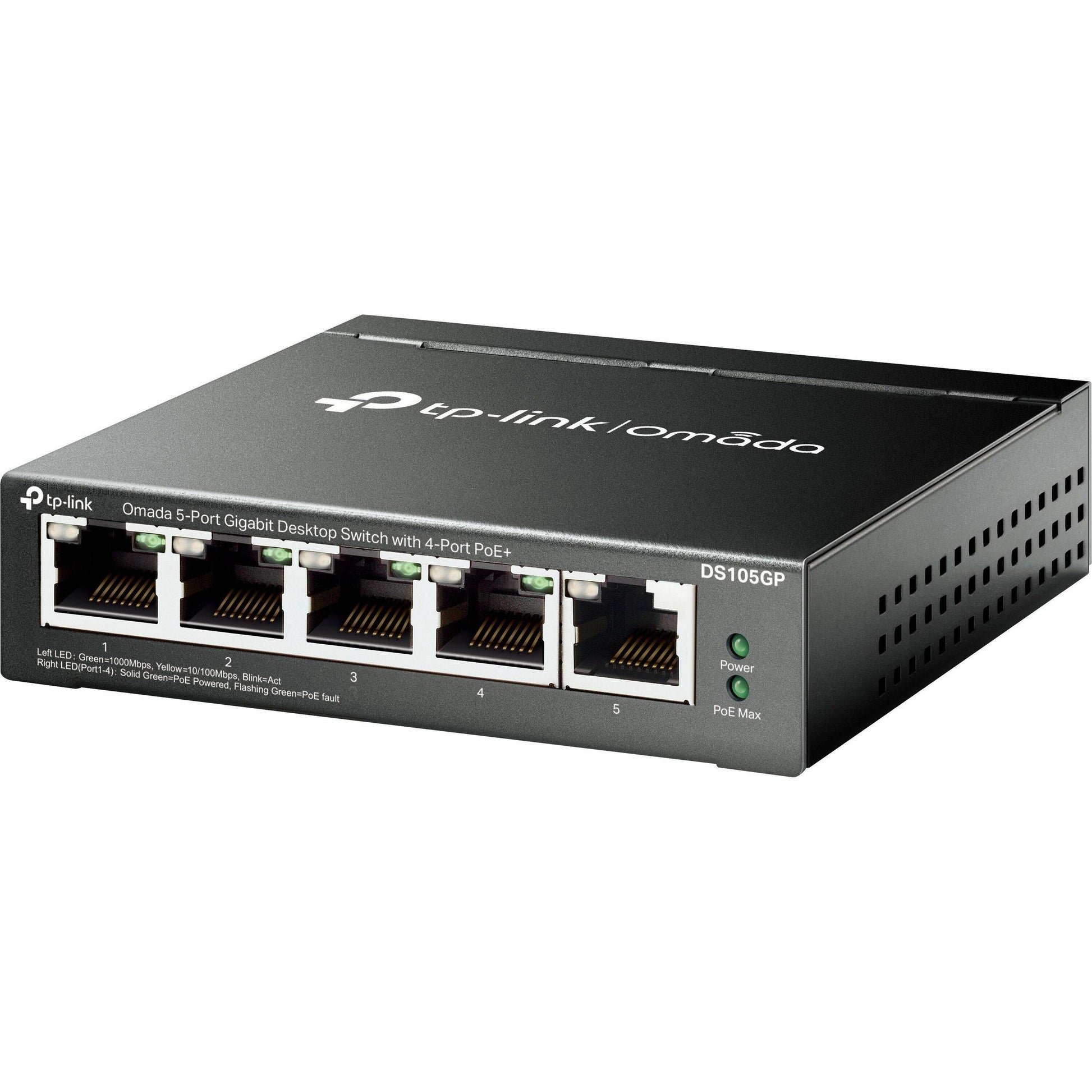 Main Image for TP-Link Omada DS105GP 5-Ports Unmanaged Ethernet Switch
