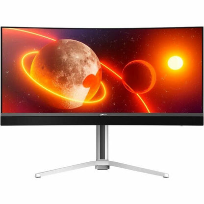 Front Image for Mobile Pixels 34" Class WQHD Curved Screen Gaming Mini LED Monitor