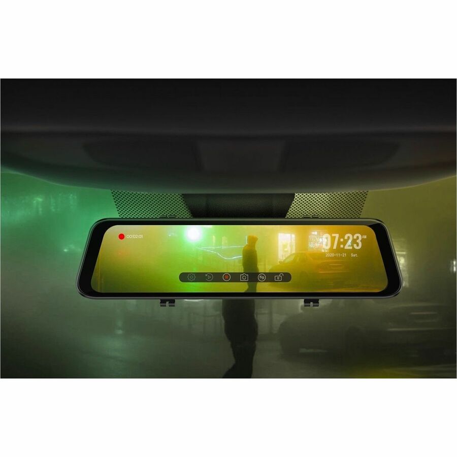 Alternate-Image3 Image for GekoGear Orbit D100 2 Channel 1080P Front / 1080P Rearview Mirror Dashcam