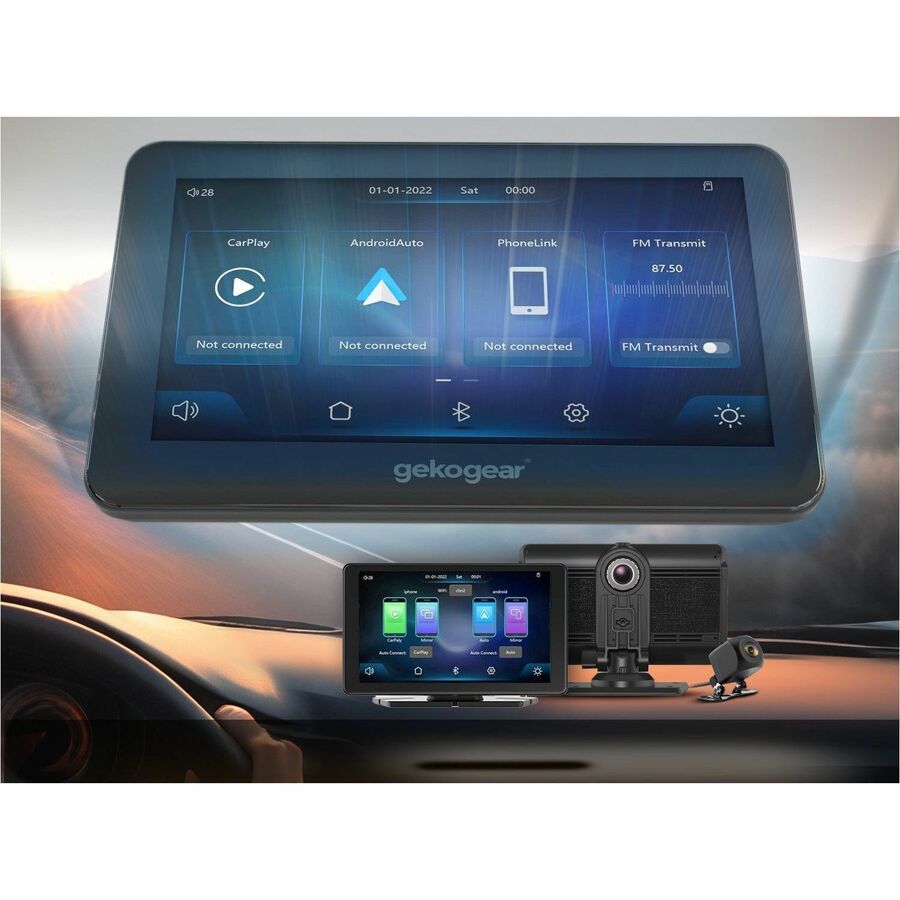 Alternate-Image5 Image for GekoGear Orbit C110 7" Infotainment Display with Dash Cam and Backup Cam