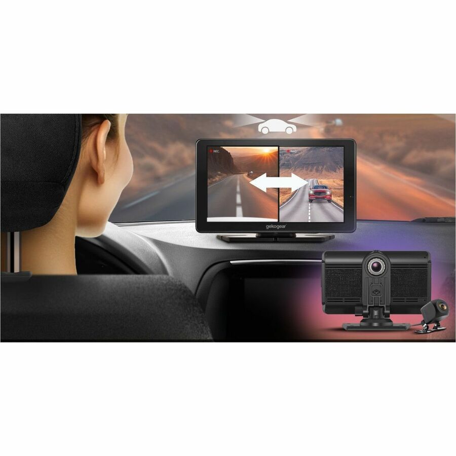 Alternate-Image3 Image for GekoGear Orbit C110 7" Infotainment Display with Dash Cam and Backup Cam