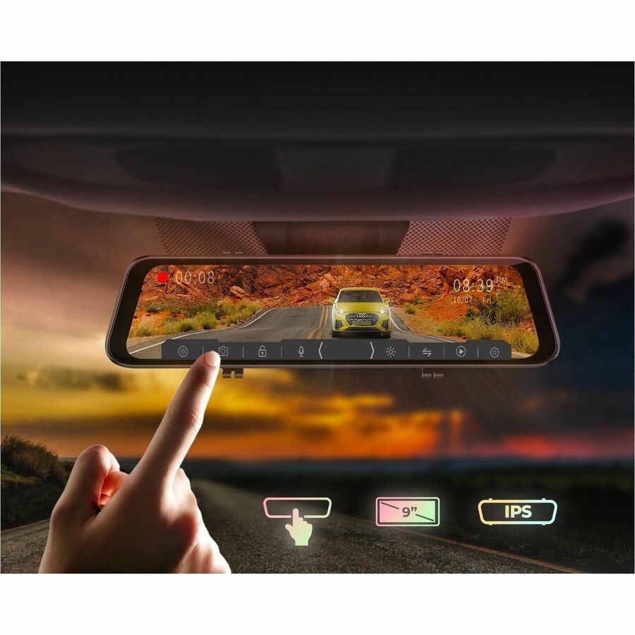 Alternate-Image5 Image for GekoGear Orbit D400 4K Rearview Mirror Dash Cam with 1080P Backup Cam
