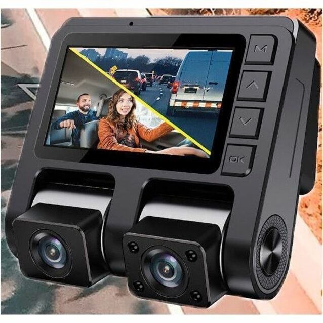 Alternate-Image2 Image for GekoGear Front/Rear Dashcam With Display