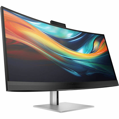 Right Image for HP 740pm 40" Class Webcam 5K2K WUHD Curved Screen LED Monitor - 21:9 - Black, Silver