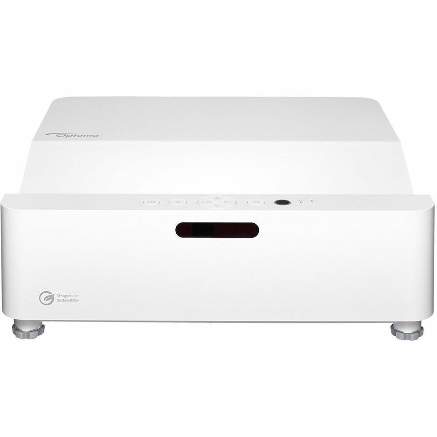 Front Image for Optoma ZW410UST 3D Ultra Short Throw DLP Projector - 16:10 - Portable - White