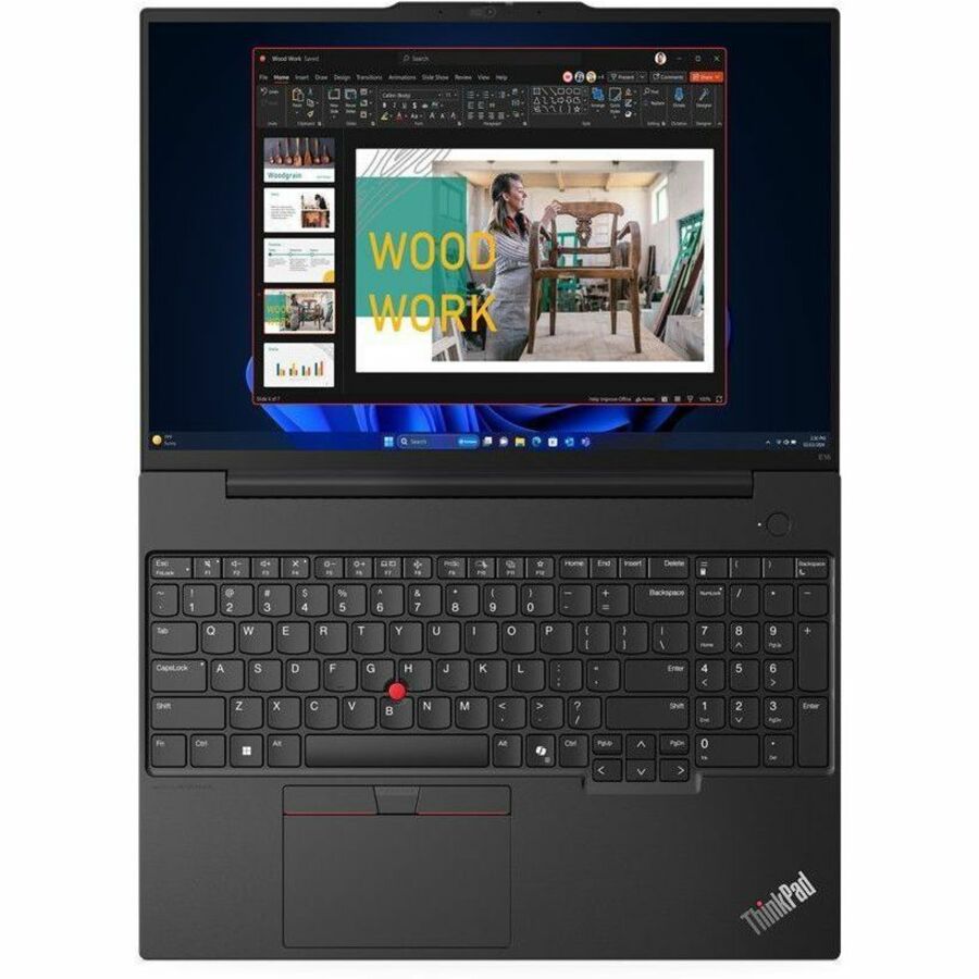 Alternate-Image3 Image for Lenovo ThinkPad E16 Gen 2 21M5000HUS 16" Notebook - WUXGA - AMD Ryzen 5 7535U - 8 GB - 256 GB SSD - English Keyboard - Black