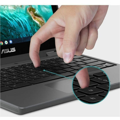 Alternate-Image6 Image for Asus Chromebook CR1 CR1100CKA-YZ142T 11.6" Touchscreen Rugged Chromebook - HD - Intel Celeron N5100 - 4 GB - 32 GB Flash Memory - Dark Gray