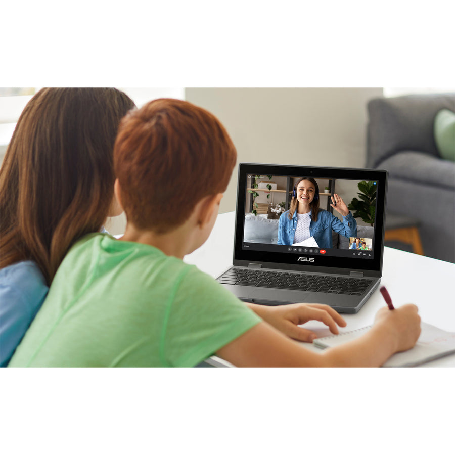 Life-Style Image for Asus Chromebook CR1 CR1100CKA-YZ142T 11.6" Touchscreen Rugged Chromebook - HD - Intel Celeron N5100 - 4 GB - 32 GB Flash Memory - Dark Gray