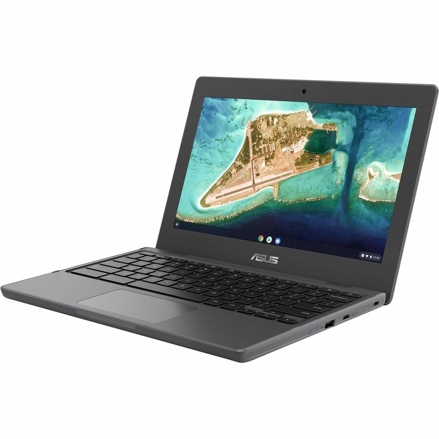 Left Image for Asus Chromebook CR1 CR1100CKA-YZ142T 11.6" Touchscreen Rugged Chromebook - HD - Intel Celeron N5100 - 4 GB - 32 GB Flash Memory - Dark Gray