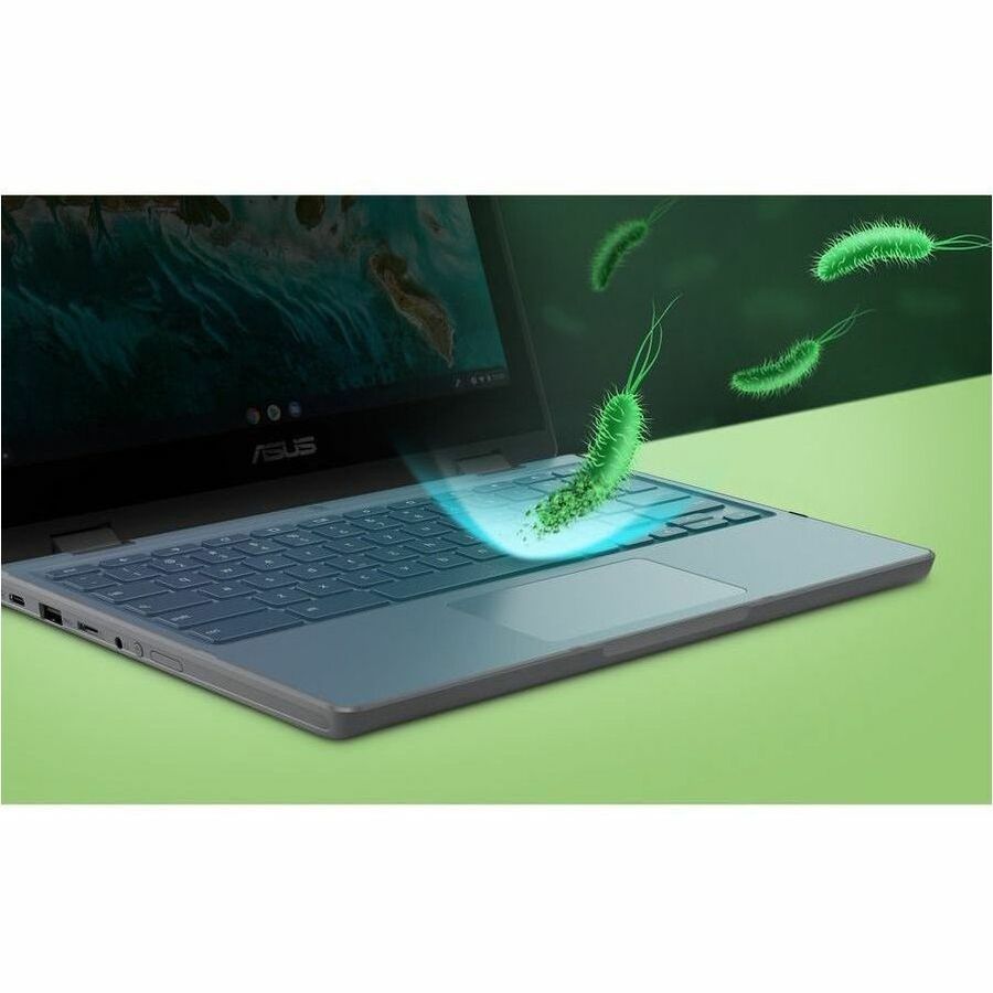 Alternate-Image7 Image for Asus Chromebook CR1 CR1100CKA-YZ142T 11.6" Touchscreen Rugged Chromebook - HD - Intel Celeron N5100 - 4 GB - 32 GB Flash Memory - Dark Gray