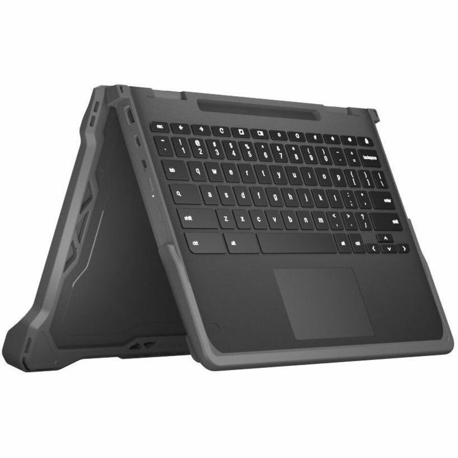 Alternate-Image10 Image for MAXCases Extreme Shell-F2 Slide Case for HP Fortis X360 Chromebook G3/G5 11" & HP X360 (Non-Fortis) G4/G3 (Gray/Clear)