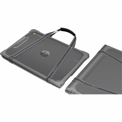 Alternate-Image6 Image for MAXCases Extreme Shell-F2 Slide Case for HP Fortis X360 Chromebook G3/G5 11" & HP X360 (Non-Fortis) G4/G3 (Gray/Clear)