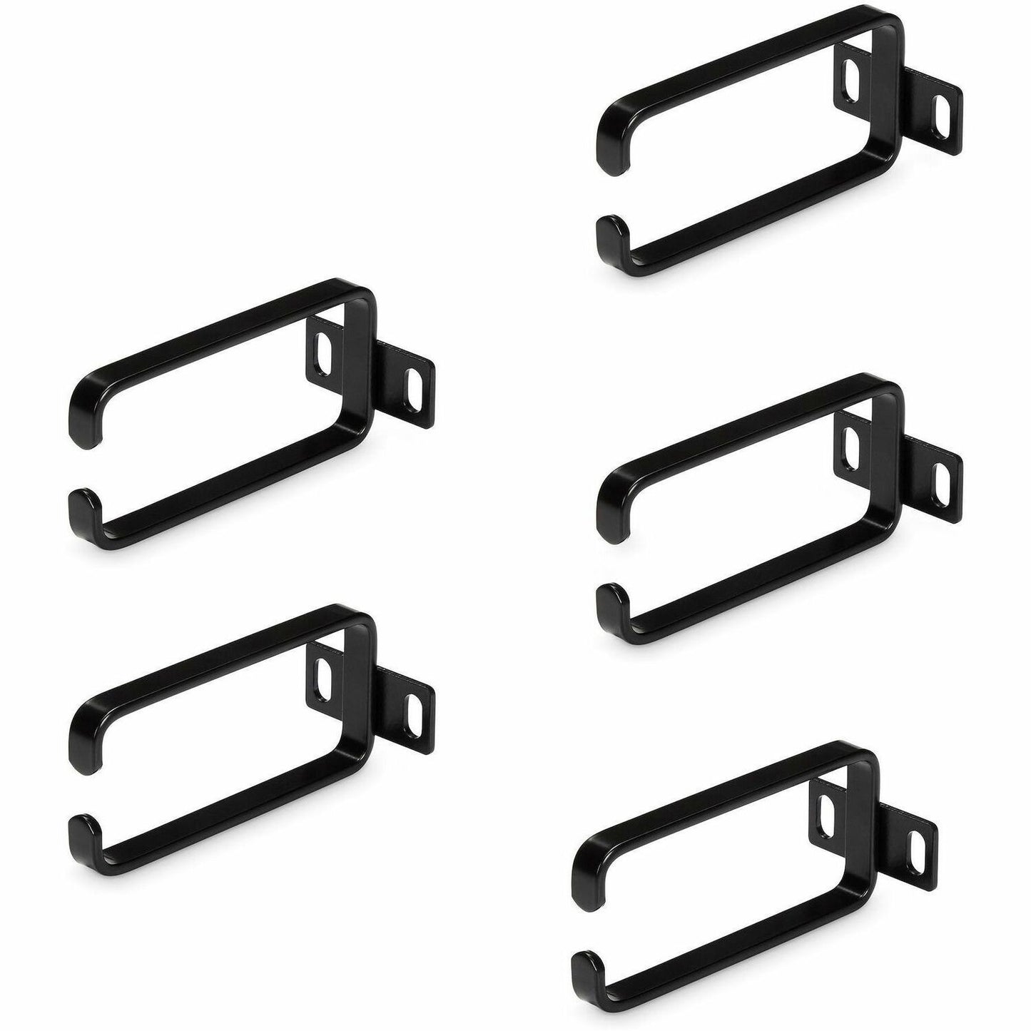 Main Image for StarTech.com 5-Pack 1U Vertical Cable Management D-Ring Hooks, Server Rack Cable Management, Cable Manager, Network Rack Wire Organizers