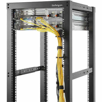 Alternate-Image2 Image for StarTech.com 5-Pack 1U Vertical Cable Management D-Ring Hooks, Server Rack Cable Management, Cable Manager, Network Rack Wire Organizers