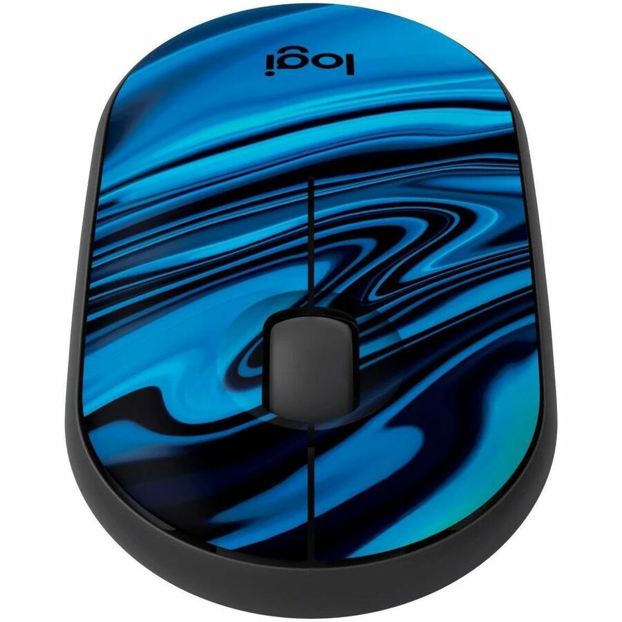 Alternate-Image1 Image for Logitech M340 Wireless Mouse with Limited Edition Prints, USB Receiver and Silent Clicks, Portable Wireless Mouse for Laptop, PC, Windows, Chrome, Surface, Blue Galaxy