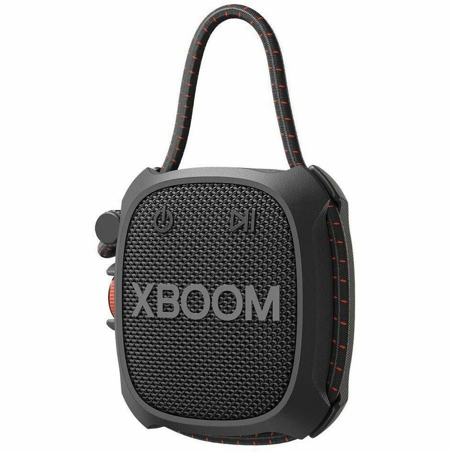 Left Image for LG XBOOM Go XG2T Portable Bluetooth Speaker System - 5 W RMS - Google Assistant, Siri Supported - Black