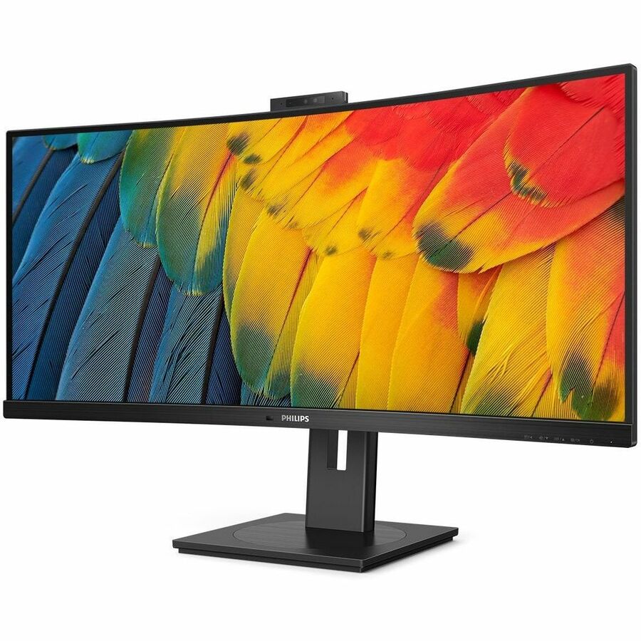Left Image for PHILIPS 34B1U5600CH 34 inch Monitor, Curved , LED, UltraWide QHD, USB-C (100W), Webcam, 4 Year Manufacturer Warranty- 34"