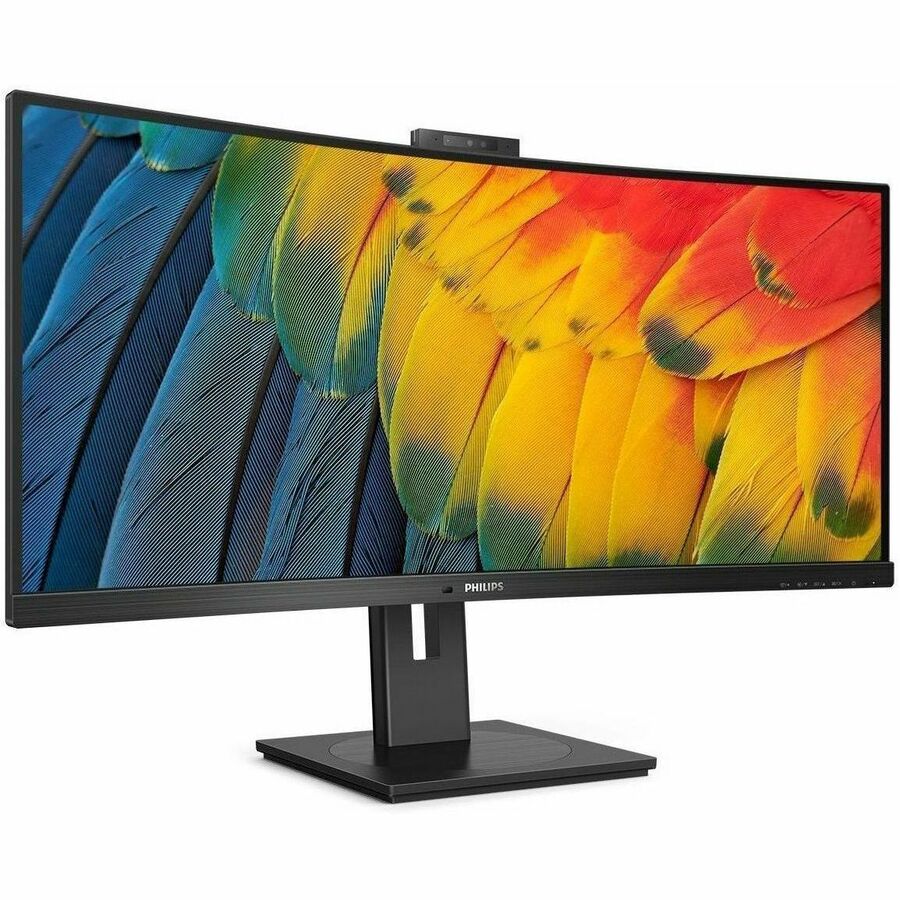 Alternate-Image1 Image for PHILIPS 34B1U5600CH 34 inch Monitor, Curved , LED, UltraWide QHD, USB-C (100W), Webcam, 4 Year Manufacturer Warranty- 34"
