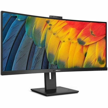 Alternate-Image1 Image for PHILIPS 34B1U5600CH 34 inch Monitor, Curved , LED, UltraWide QHD, USB-C (100W), Webcam, 4 Year Manufacturer Warranty- 34"