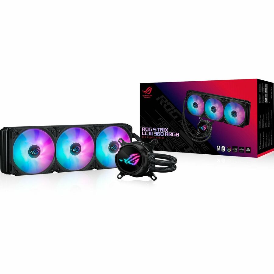 Alternate-Image2 Image for Asus ROG Strix LC III 360 ARGB Cooling Fan/Radiator/Water Block/Pump - 1 Pack