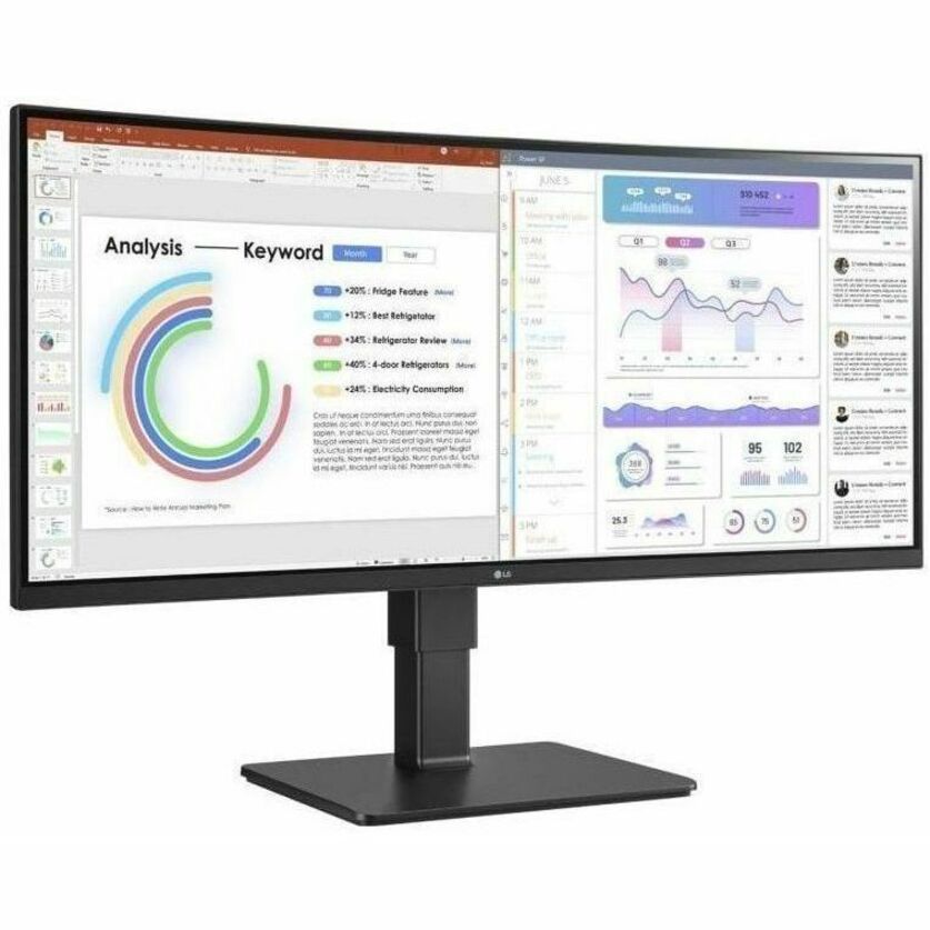 Alternate-Image5 Image for LG 34BQ77QE-B 34" Class Curved Screen LED Monitor - 21:9 - Textured Black - TAA Compliant