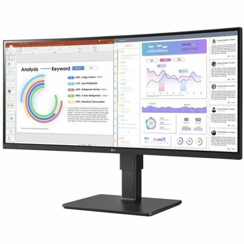 Alternate-Image4 Image for LG 34BQ77QE-B 34" Class Curved Screen LED Monitor - 21:9 - Textured Black - TAA Compliant