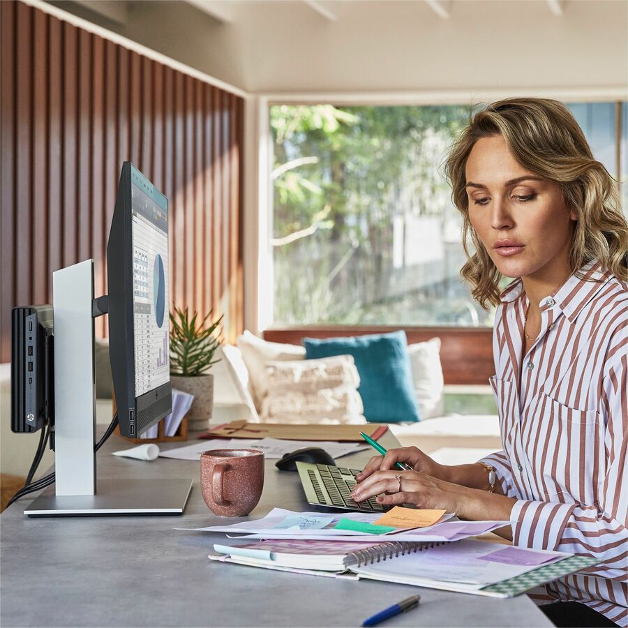 Life-Style Image for HP Elite Mini 800 G9 Desktop Computer - Intel Core i7 14th Gen i7-14700T - vPro Technology - 32 GB - 512 GB SSD - Desktop Mini - Smart Buy