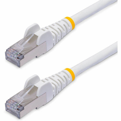 Main Image for StarTech.com 1ft White CAT8 Ethernet Cable, Snagless RJ45, 25G/40G 2000MHz, 100W PoE, S/FTP, 26AWG Pure Bare Copper, LSZH Network Patch Cord
